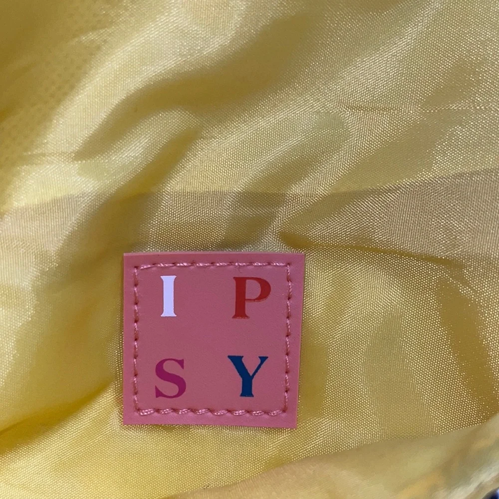 Ipsy Brown Faux Leather Button Snap Makeup Bag Pouch September 2021 Exclusive